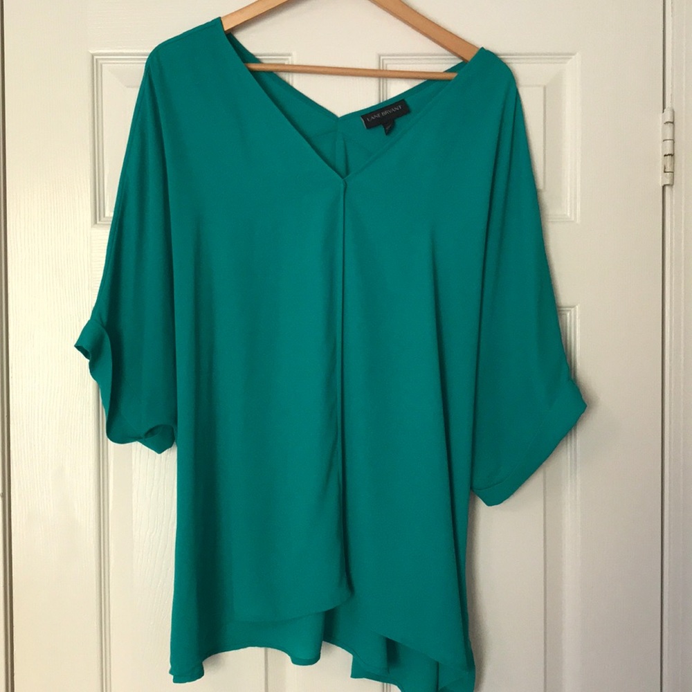 Lane Bryant Green flowy top Size 18/20